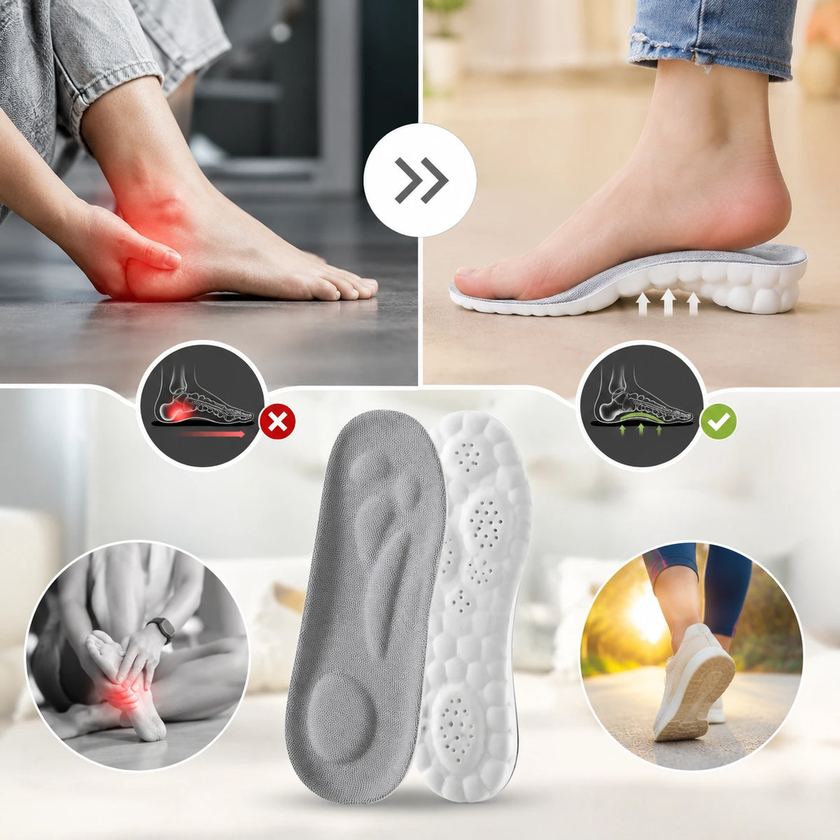 نعل طبي لتقليل إجهاد القدم