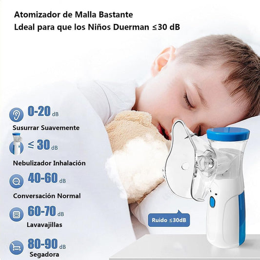 🌬️ جهاز استنشاق البخار المنزلي للأطفال – MESH NEBULIZER