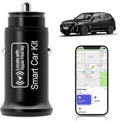 🚗 شاحن سيارة ذكي 2×1 مع تتبع عبر Apple Find My