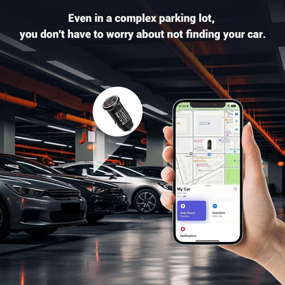 🚗 شاحن سيارة ذكي 2×1 مع تتبع عبر Apple Find My