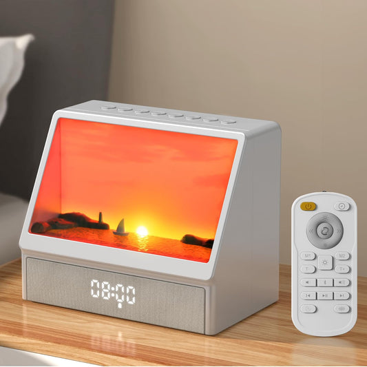 Sunrise Alarm Clock for Heavy Sleepers with White Noise Machine