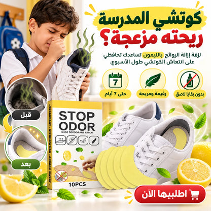 لاصقات إزالة روائح الأحذية بالليمون – 12 قطعة