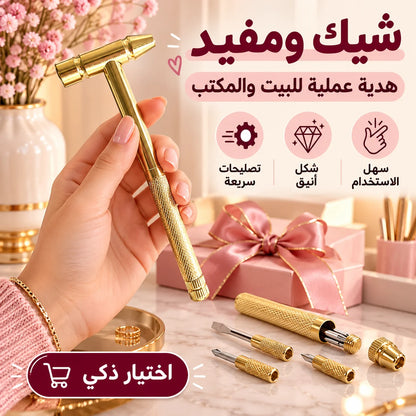أداة الصيانة الميني 6 في 1 – شاكوش + مفكات