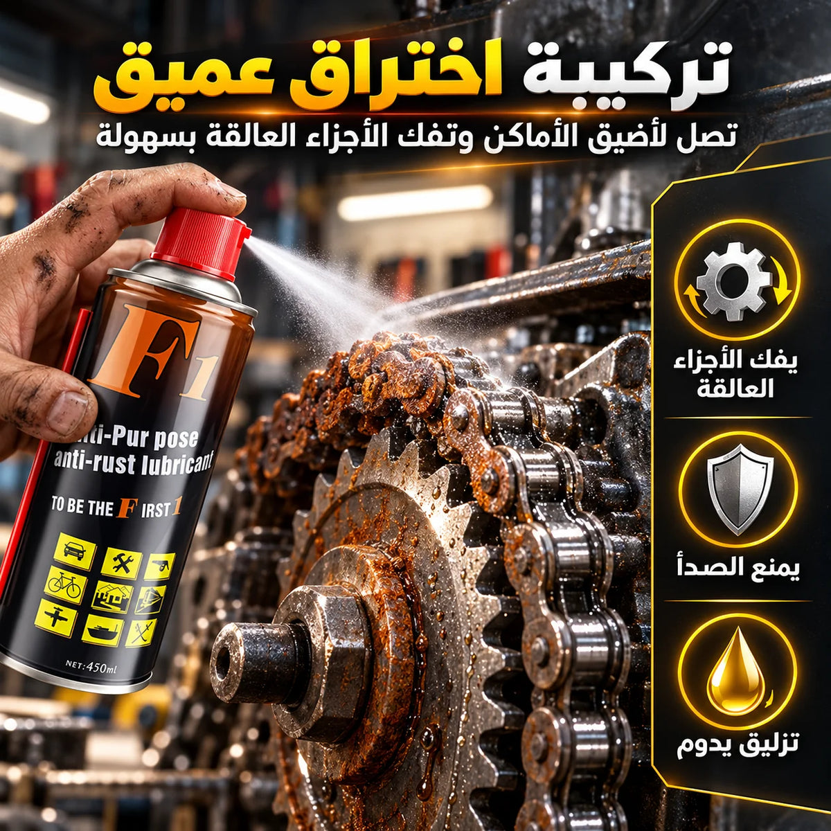 سبراي مزيل الصدأ الفوري