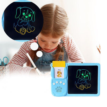 لوح LCD تفاعلي مع بطاقات تعليمية للأطفال